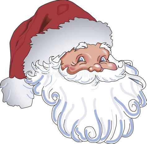 Santa Claus Head Stock Illustration Illustration Of Holidays 1704320
