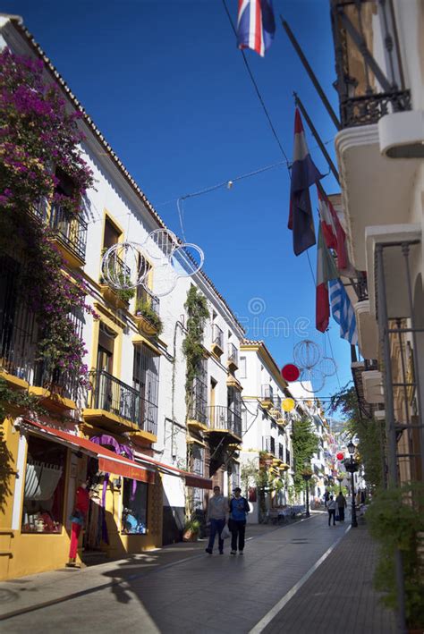 The Old Town Of Marbella On The Costa Del Sol Andalucia Spain