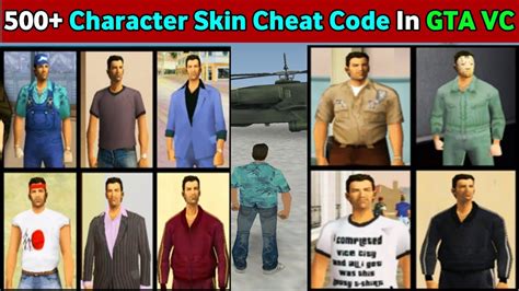 Gta Vice City All Character Skin Cheat Code Gta Vice City Cheat Codes
