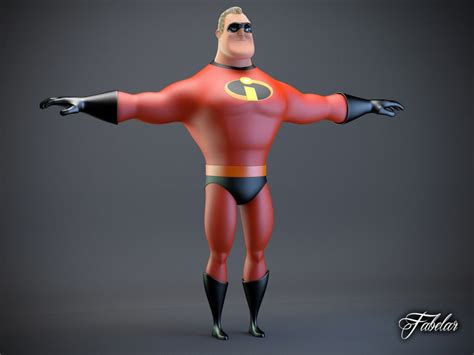 Mr Incredible 3d Model The Incredibles 3d Model Model