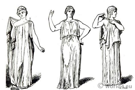 A Chiton Was A Form Of Clothing In Ancient Greece Worn By Both The