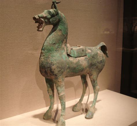 Filebronze Horse With Lead Saddle Han Dynasty Wikimedia Commons