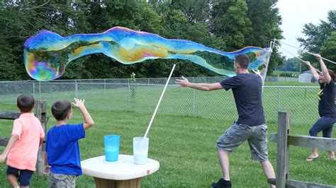 How To Make The Biggest Bubbles Ever Youtube