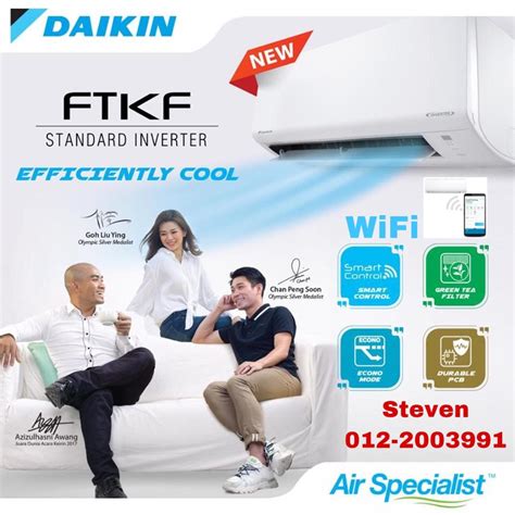 Daikin FTKF Series R32 Standard Inverter Aircond With Built In Wifi