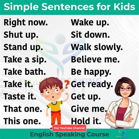 10 Simple Sentences For Kids In English Pdf Artofit