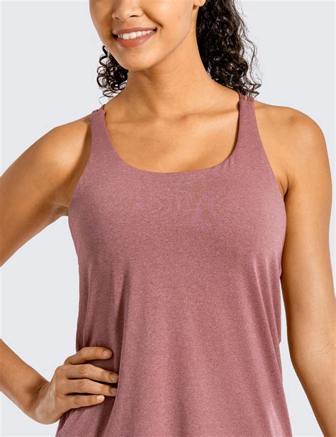 Crz Yoga Women S Workout Tank Tops With Built In Bra Strappy