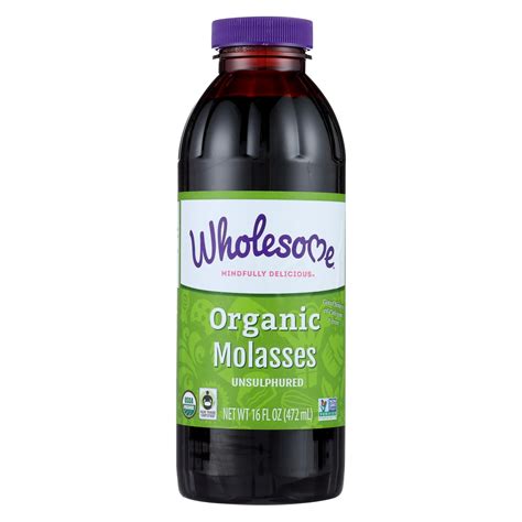 Wholesome Sweeteners Molasses Organic Blackstrap Unsulphured 16 Oz Case Of 12