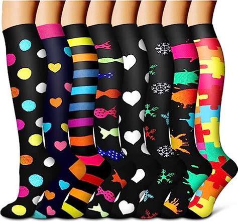 Colorful Compression Socks Women