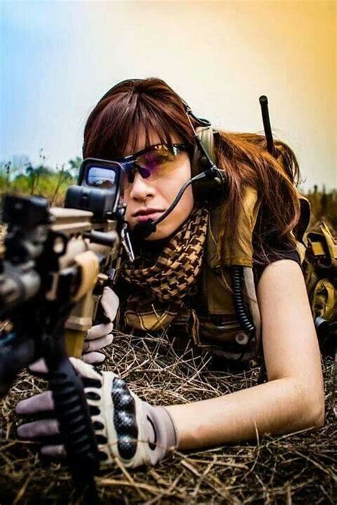 Airsoft Girl Girl Guns Army Girl Military Girl