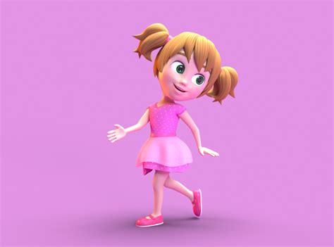Little Girl 3d Character Design By Marius Paraschiv On Dribbble