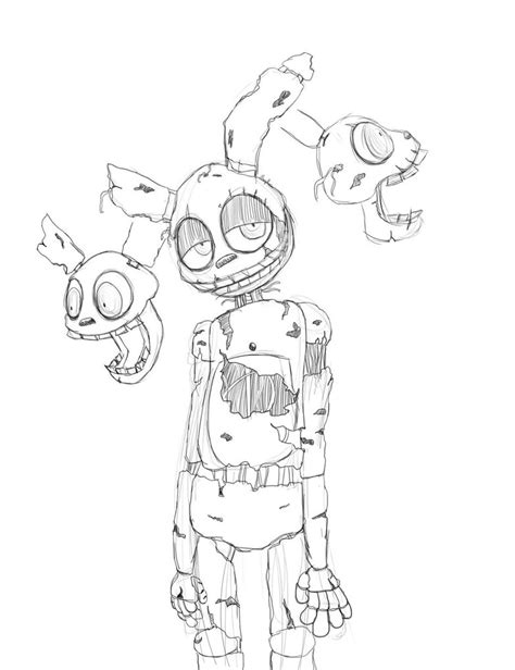 Spring Trap Fnaf Free Colouring Pages Sketch Coloring Page