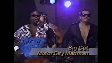 The Motor City Madman And The Big Cat 1st Wcw Theme Trans Am Youtube
