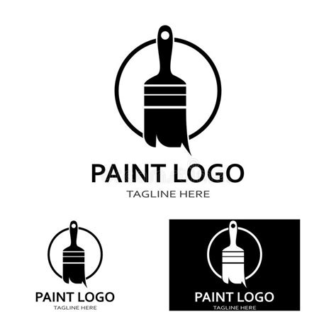 Paint Logo Template Vector Icon Illustration Design Stock Vector