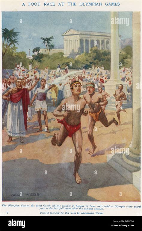 Ancient Olympic Games Running