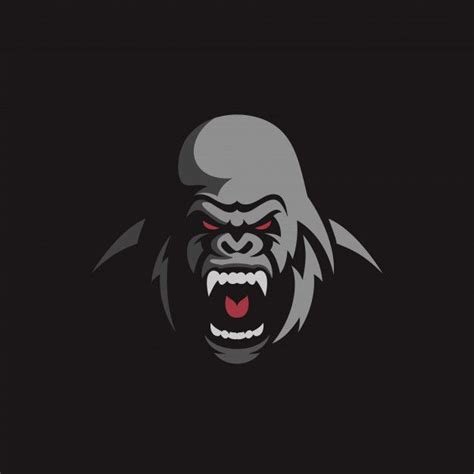 Angry Gorilla Logo Design Premium Vector Gorilla Gorilla Gorilla