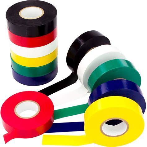 Weather Resistant Colored Electrical Tape 60 Jumbo Roll 12 Pack By Nova
