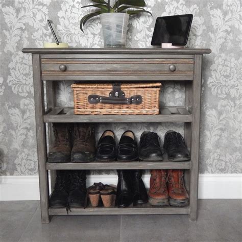 Discover the best designs of 2021 and start saving space with an organized entryway! Narrow Console Table with drawer and 3 shelves, Metallic ...