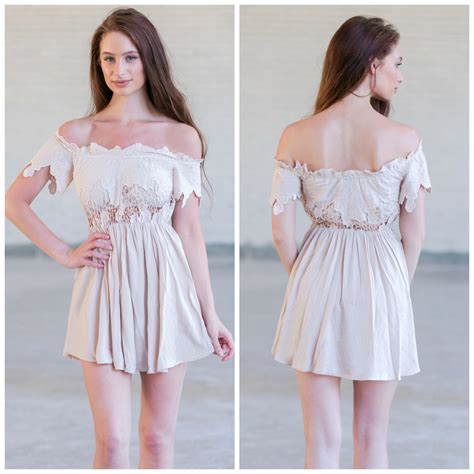 This Off The Shoulder Romper Pairs Well With Gladiator Sandals