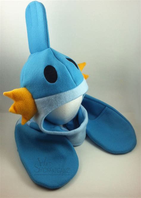 Made To Order Mudkip Inspired Fleece Hat Etsy