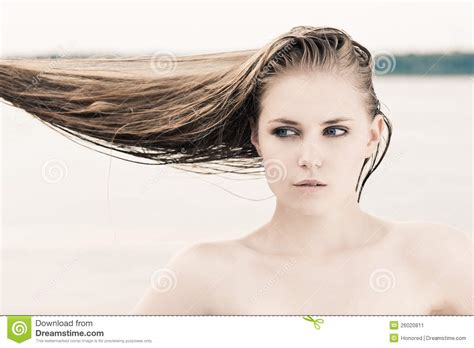 Beach Blond Girl Stock Image Image Of Summer Long Sensuality 26020811
