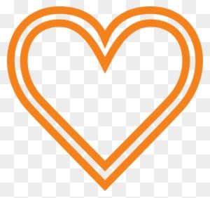 Orange Heart Icon Free Orange Heart Icons Clip Art Library