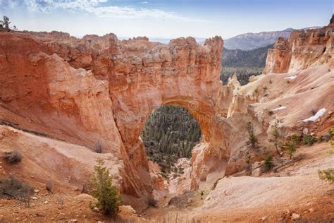 Natural Bridge Bryce Canyon Stock Image Image Of Landscapes Arch