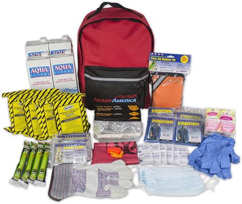 Ready America 70380 72 Hour Emergency Kit 4 Person 3 Day Backpack