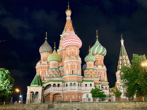 Red Square The Kremlin And Surrounding Sites Moscow Russia Volga
