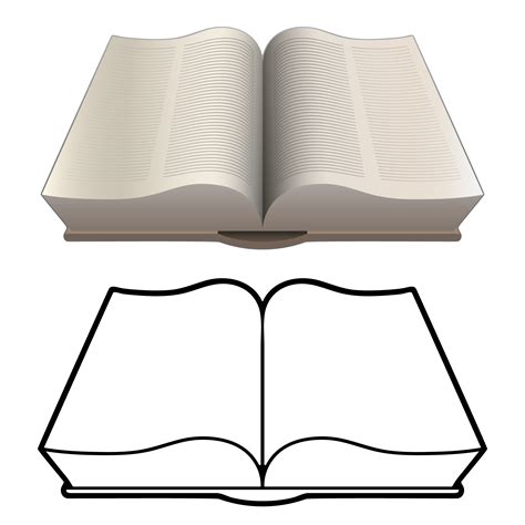 Livro Aberto Bíblia Enciclopédia Estilo Clássico Ilustração
