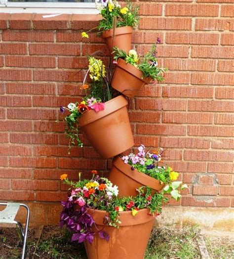 Tipping Container Stand Grows On You Outdoor Herb Garden Plant