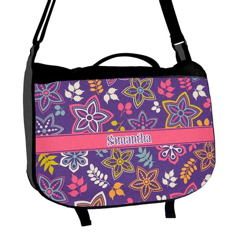 Simple Floral Messenger Bag Personalized Youcustomizeit