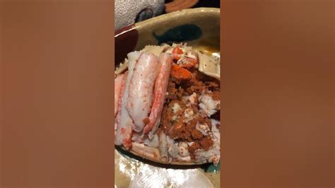 ホテル日航金沢 Jal Hotel Kanazawa「弁慶」で香箱蟹尽くしコースを堪能するスクチャイさん。香箱蟹の中身（≧∇≦） Youtube