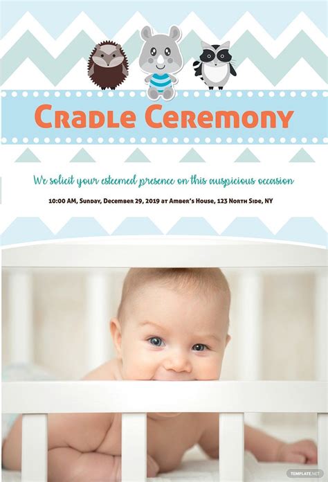 Free Simple Cradle Ceremony Invitation Template In Google Docs
