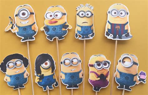 Despicable Me Inspired Photobooth Props Display Minion Birthday My