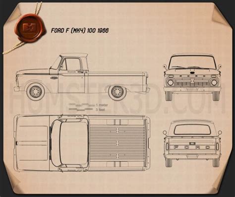 1966 Ford F100 Dimensions