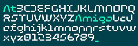 At Amiga — Font — Arillatypestudio
