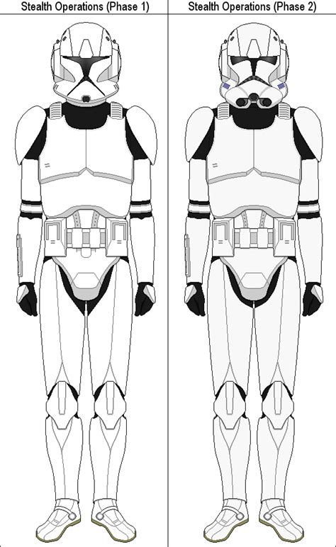 Stealth Operations Clone Trooper Template Star Wars Drawings Star