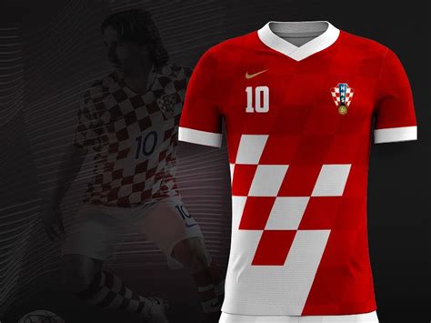 Croatia 2012/2013 away football shirt jersey match worn issue #14 size m adult. FIFA World Cup 2018, Croatian Football Kit Concept ...