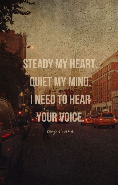Season 1 of i hear your voice premiered on june 5, 2013. Steady my heart. Quiet my mind. I need to hear your voice ...
