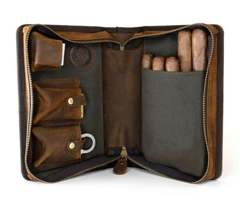 Leather Cigar Case Nice Leather Grey Leather Genuine Leather Good