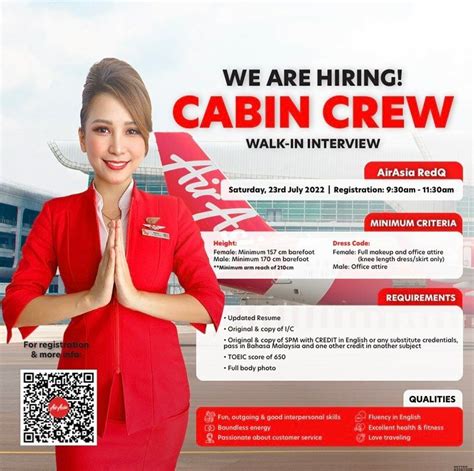 airasia cabin crew walk in interview [redq] july 2022 better aviation