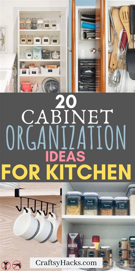 20 Genius Ways To Organize Kitchen Cabinets Kitchen Hacks