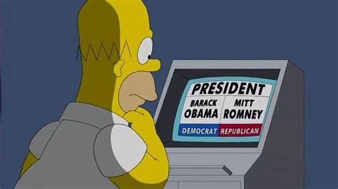 Homer Simpson Vota Por Romney En El Inicio De La Nueva Temporada De La