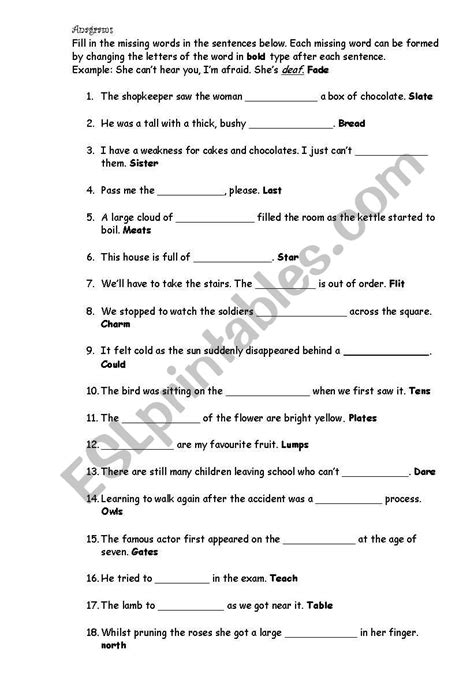 Anagrams Esl Worksheet By Youngteacher1