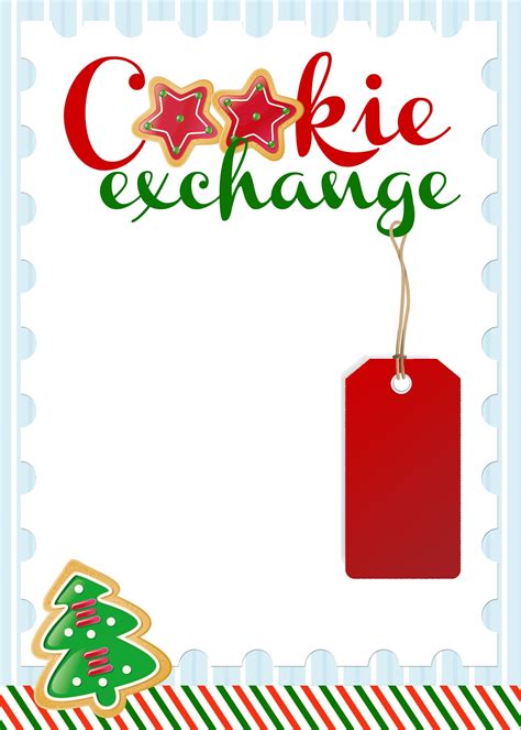 Free Printable Free Cookie Exchange Invitation Template Free