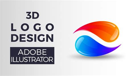 3d Glossy Logo Design Illustrator Tutorial Youtube