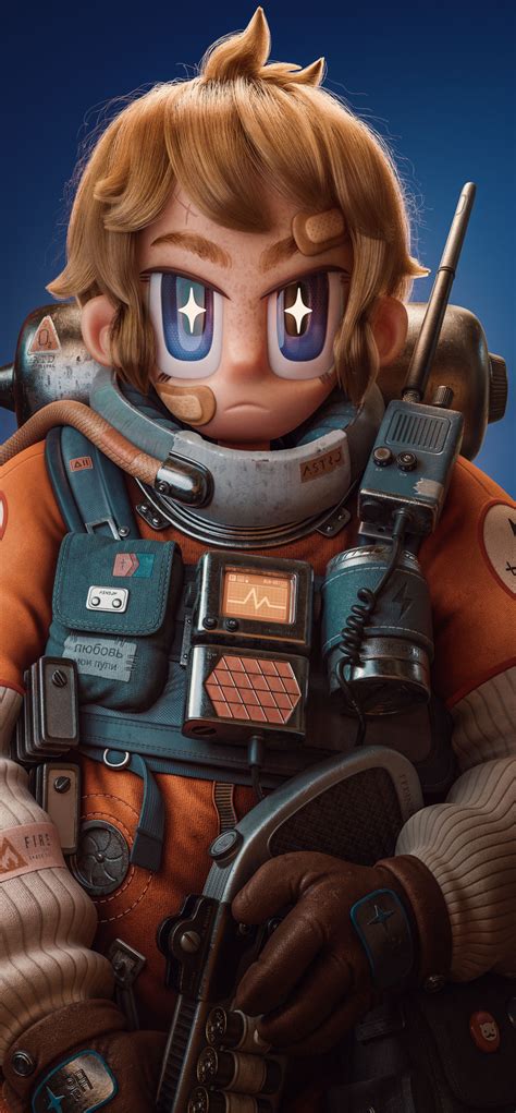 Space Cadet A Manga Style Character In Blender And Substance Painter