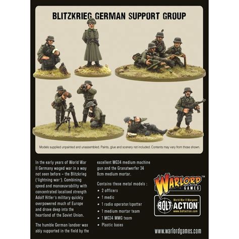 Buy Bolt Action Blitzkrieg German Support Group Board Game