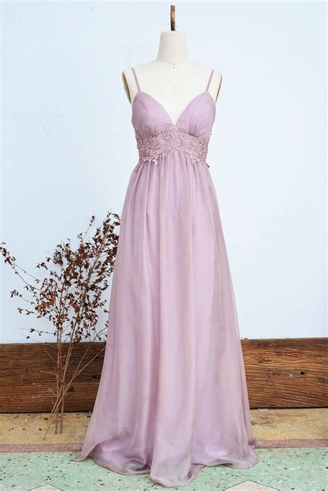 Bridesmaid Dress Dusty Mauve Lace Dress Long Prom Dress 2018 Etsy