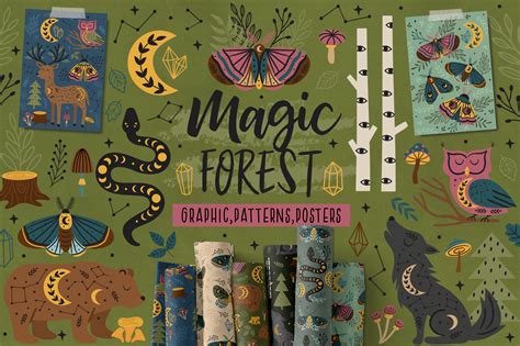 Magic Forest Collection Creative Market